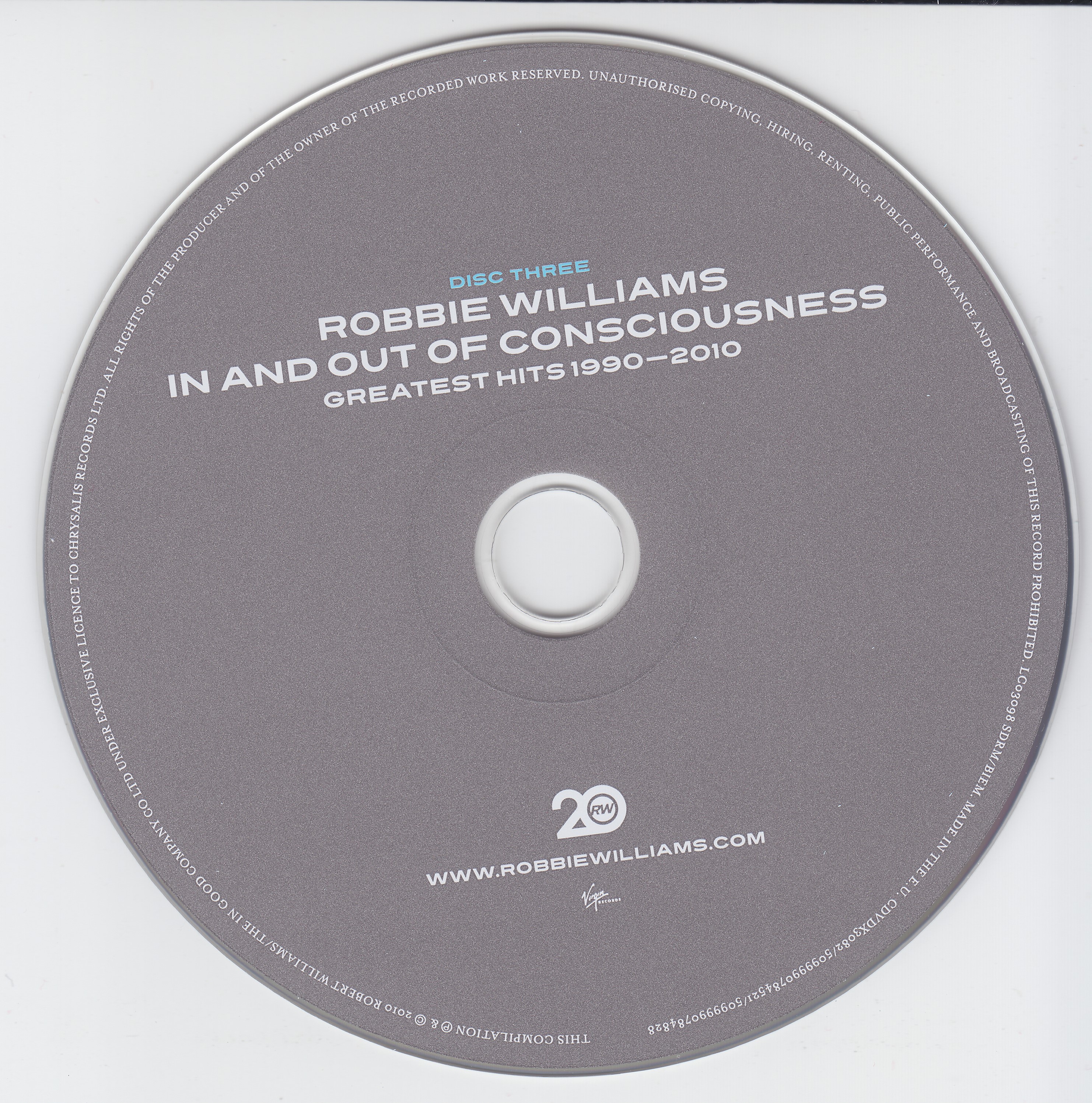 Robbie Williams  In And Out Of Consciousness : CD3